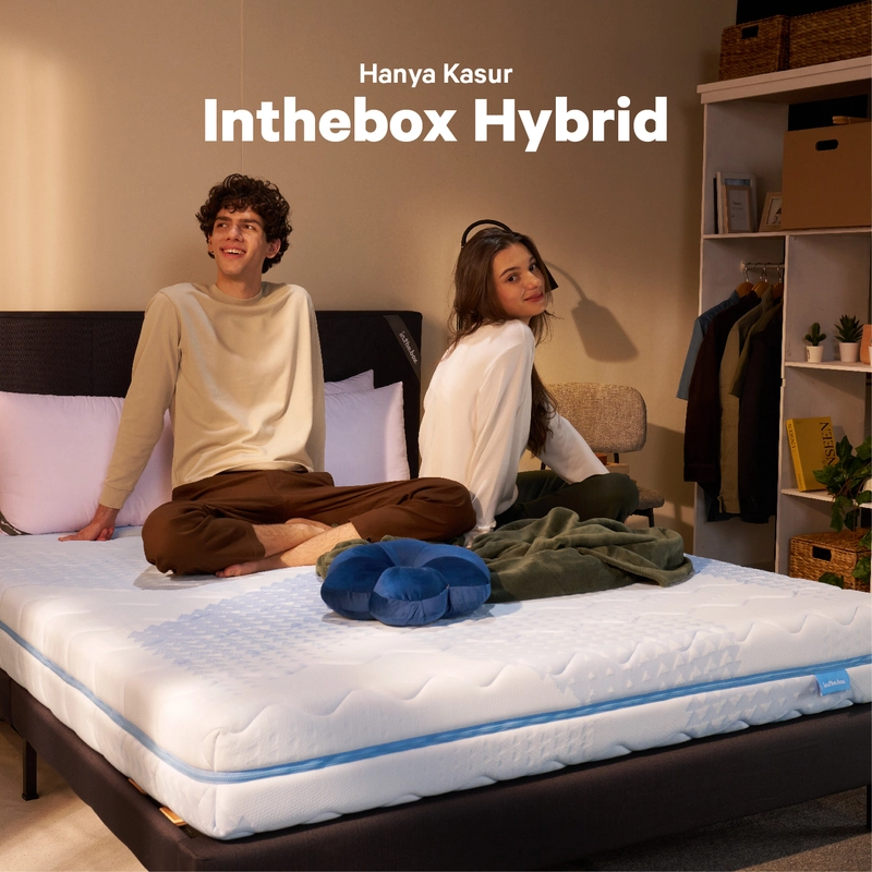Product image INTHEBOX - Kasur Busa Hybrid Ukuran 200x200 (Super King) F388HB-JBS2-200NTR 200 x 200 cm Abu