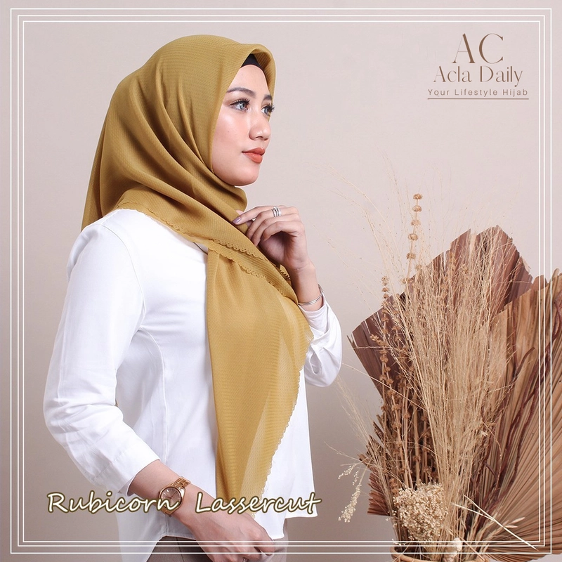 Product image Acla Daily - Jilbab Segiempat Rubicorn Lassercut Series All size Rb Coksu