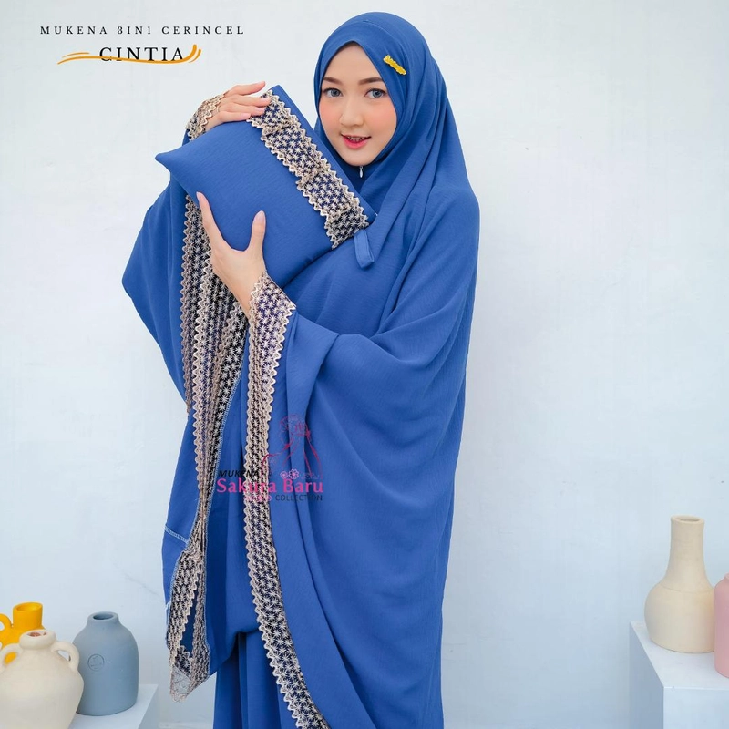 Product image COD Mukena dewasa mukena 3in1 ceringcel airflow jumbo muat di bb100kg cocok untuk yang bb 100kg tin All Size Denim