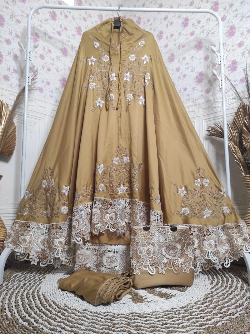 Product image Mukena Kejora Boridir Manual Best Seller Premium All Size COKLAT