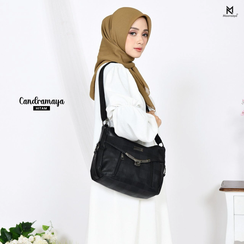 Product image Fashopid - Moonzaya Tas Selempang Wanita Candramaya All Hitam