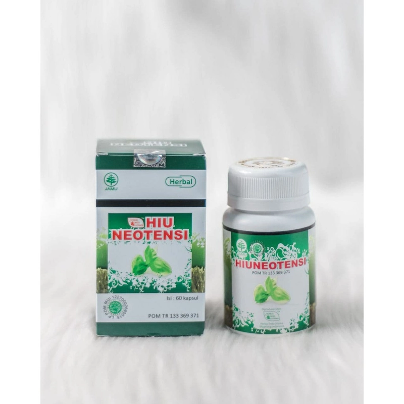 Product image Herbal Indo Utama - Kapsul HIUNEOTENSI Atasi DarahTinggi Cegah Stroke Komplikasi dan Jantung 60 Kaps 1 Botol 60 Kapsul Herbal neotensi