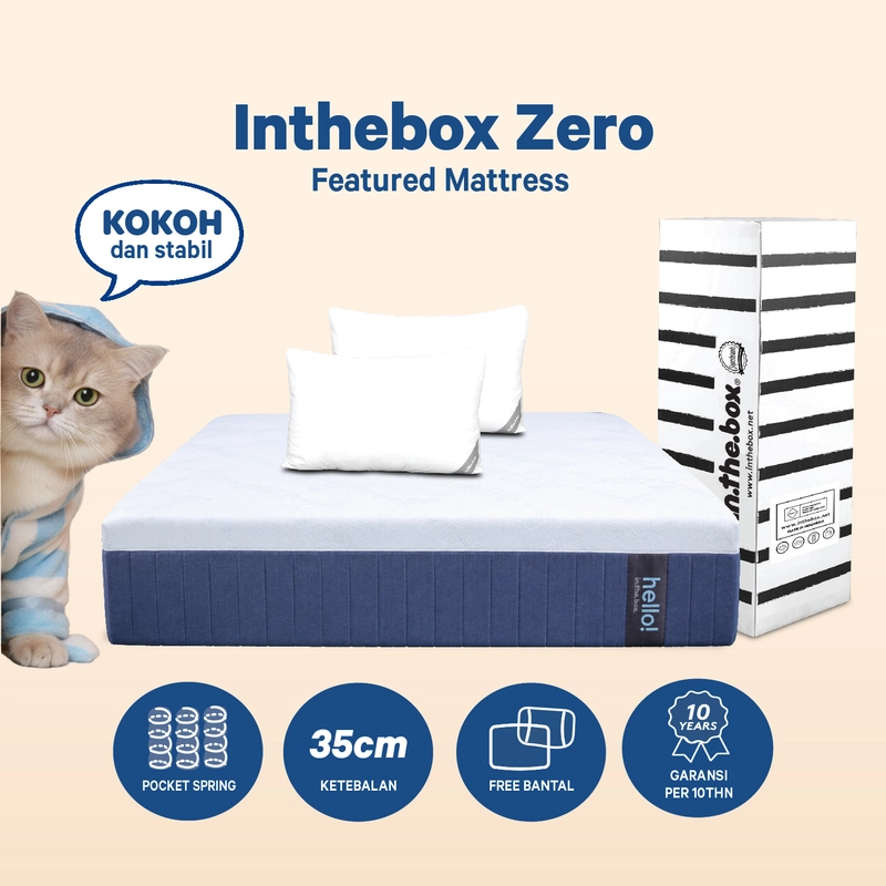 Product image Inthebox - Zero Kasur Spring Bed 90x200 cm 1 Pillow