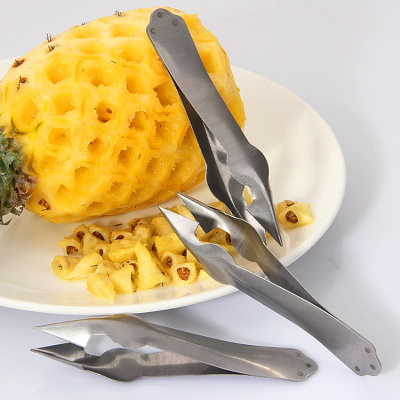 Product image KAMJE Alat Capit Capitan Penjepit Pencabut Pengupas Mata Nanas Stainless Steel Anti Karat KMJ184 KMJ184 SILVER