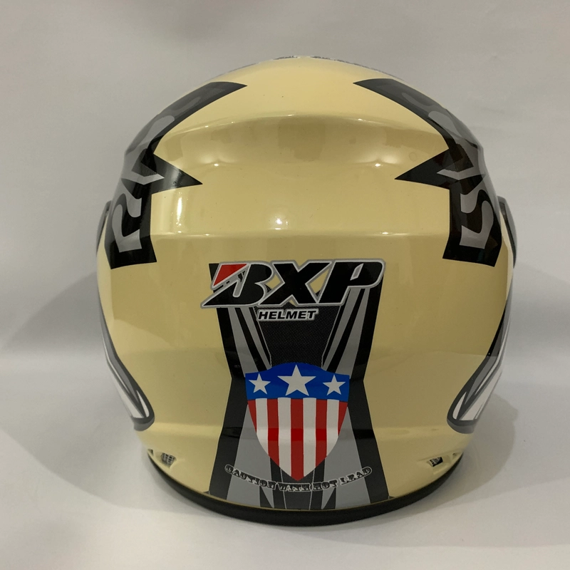 Product image CRX Helmet - Helm Nuvo Bullet Cream Glossy - Helm SNI - Helm Dewasa L Bullet Cream Glossy