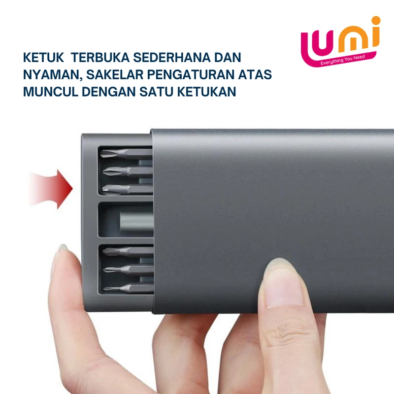Product image Luminary - Luminary - Obeng Set 24in1 obeng magnet multifungsi isi 24 screwdriver set 24 pcs obeng servis hp ob Ukuran 24in1