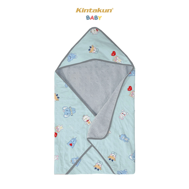 Product image Kintakun Baby - [BUY 1 GET 1] Kombo Hemat Needle Blanket Selimut Bayi+Selimut Hoodie Selimut Handuk B1G1 Whale + Narumi