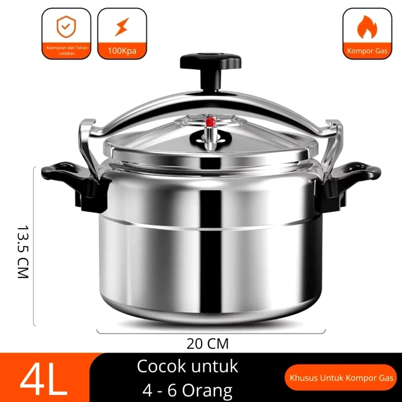 Product image Alcante - Panci Presto allumunium 3 liter stainless