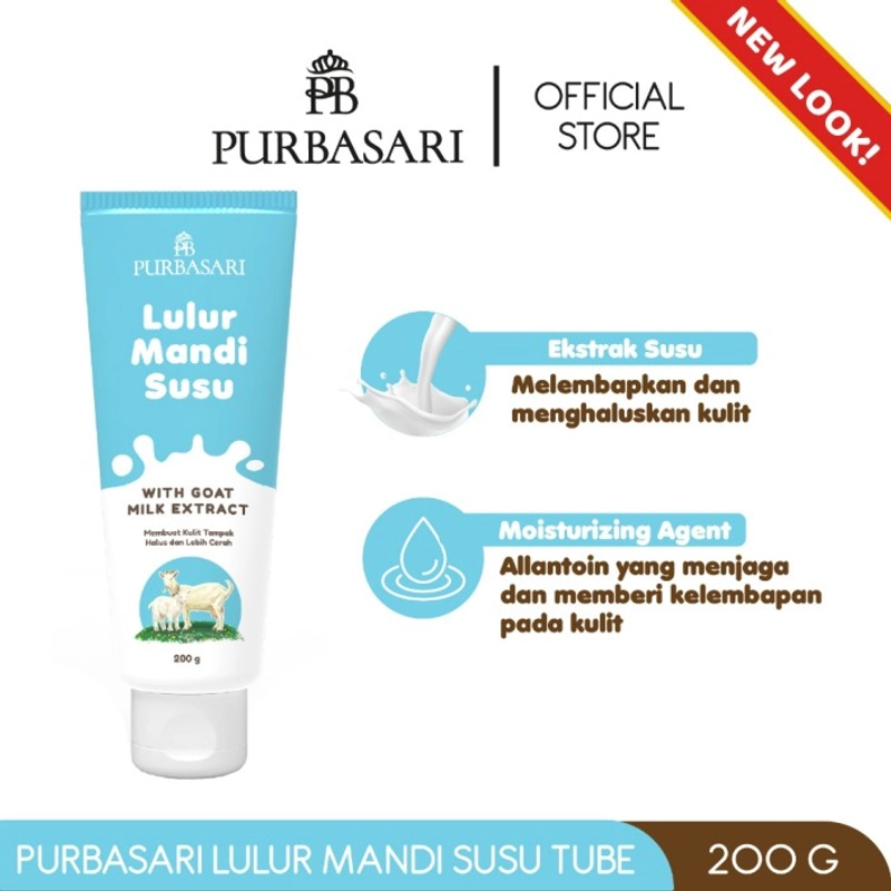 Product image Purbasari - Lulur Mandi Susu Tube 200gr 200GR SUSU TUBE