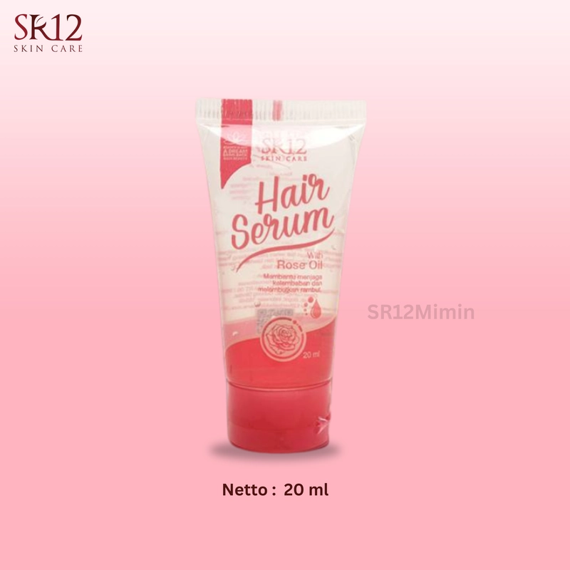 Product image SR12 Indonesia - SR12 Hair Serum Rose Oil Melembabkan dan Melembutkan Rambut 20ml Rose oil