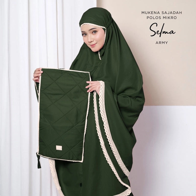 Product image Teeca - Mukena Dewasa Tas Sajadah Selma 3in1 Dewasa Army