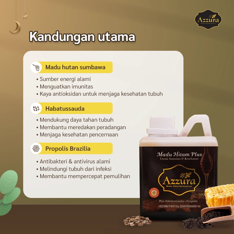 Product image Madu Azzura - Madu Hitam Plus 450 gr