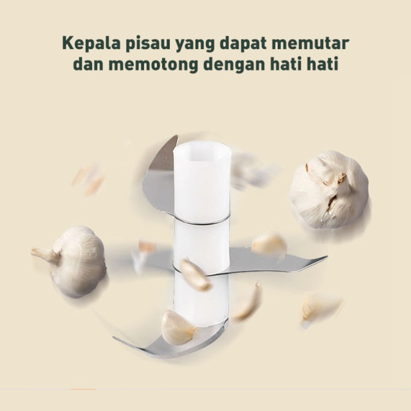 Product image Penghancur Bawang Putih Food Chopper Blender Mini Food Chopper Mini Putih