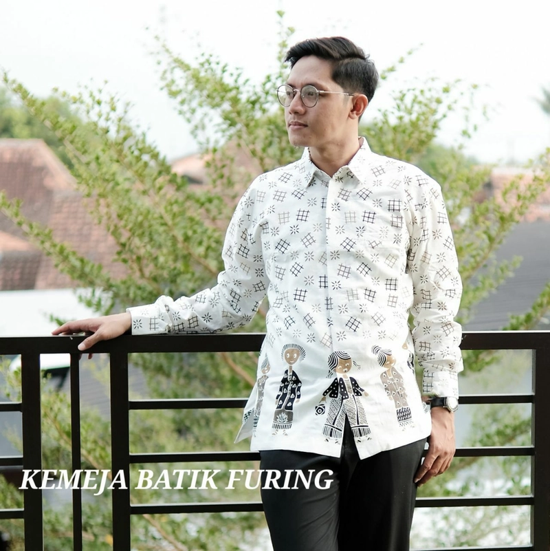 Product image Kois Batik - Kemeja Batik Pria Dewasa Berlapis Furing Sangat Nyaman Dipakai Motif satria M Kemeja satria putih