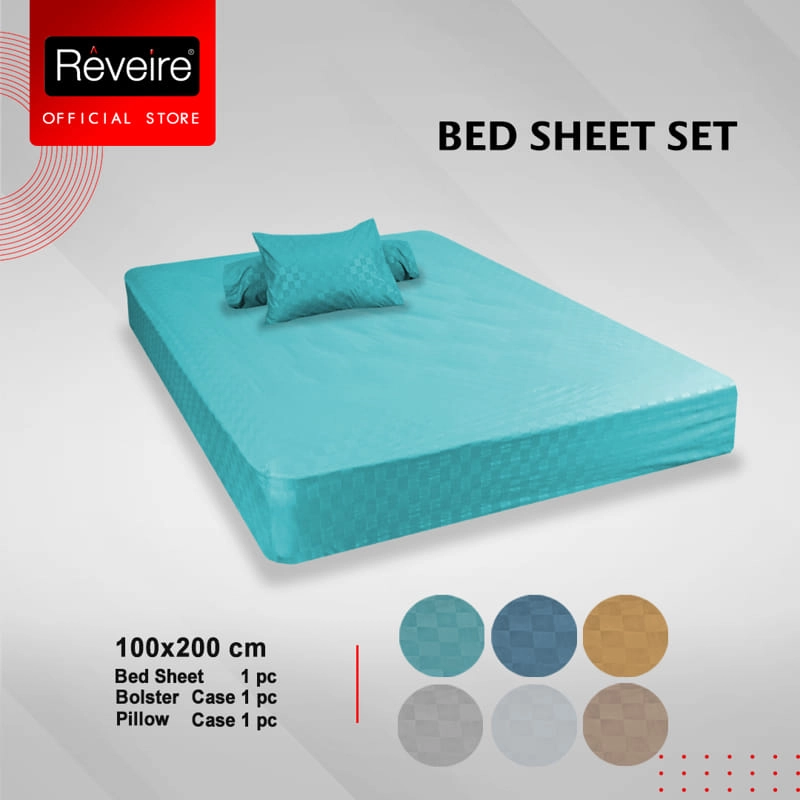 Product image THE LUXE - Sprei The Luxe Bed Sheet Set Microfeel Reveire-Tosca 90*200 Hijau