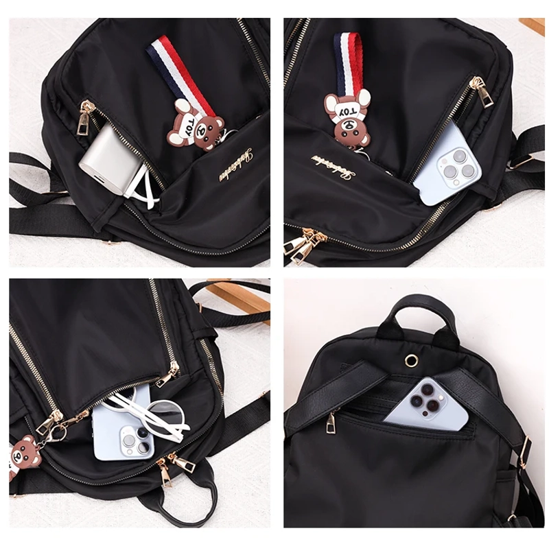 Product image CBL - Tas Ransel Backpack Wanita RCony Waterproof Bahan Nilon Cocoly Backpack Untuk Formal Atau Informal S Medium Merah