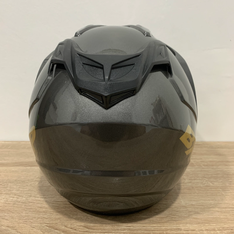 Product image Helm GL Abu Abu Glossy Polos Solid - Single Visor (Kaca Clear) Helm SNI Helem Dewasa L GL Abu Glossy
