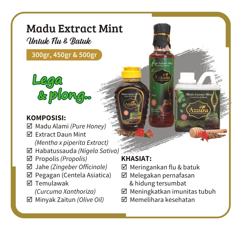 Product image Madu Azzura - Madu Extract Mint 300 gr