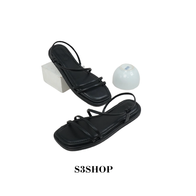 Product image S3SHOP - Sandal Luna s3shop sendal wanita premium karet Perempuan 38 Black