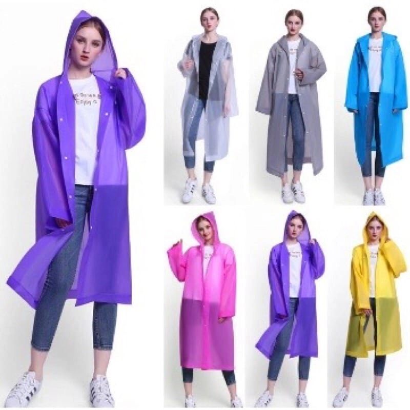 Product image Alcante - Jas Hujan EVA Premium Anti Air Tebal Ringan Nyaman Dipakai Desain Unisex Stylish all size random