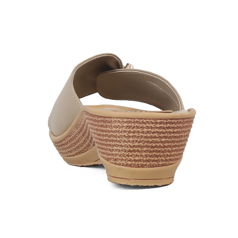 Product image Catenzo Official - Raindoz - Sandal Wedges Casual Wanita Cream RMH 345 36 Cream