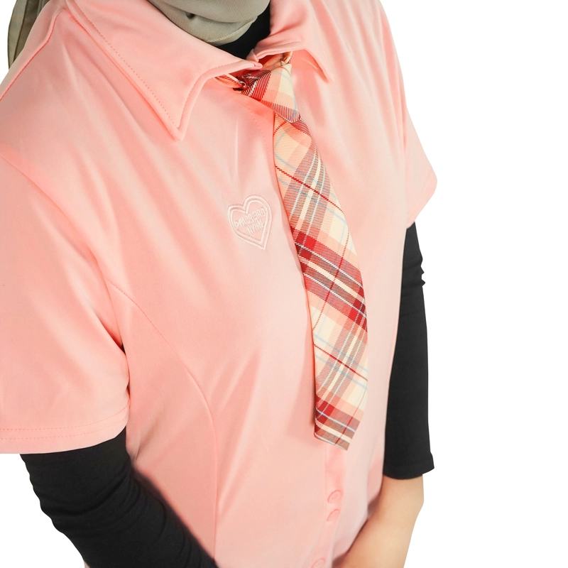 Product image Nasuya - Freya Dress - Dress Cantik Terbaru 2023 Dress Lucu Dress Sekolah Wanita S Pink