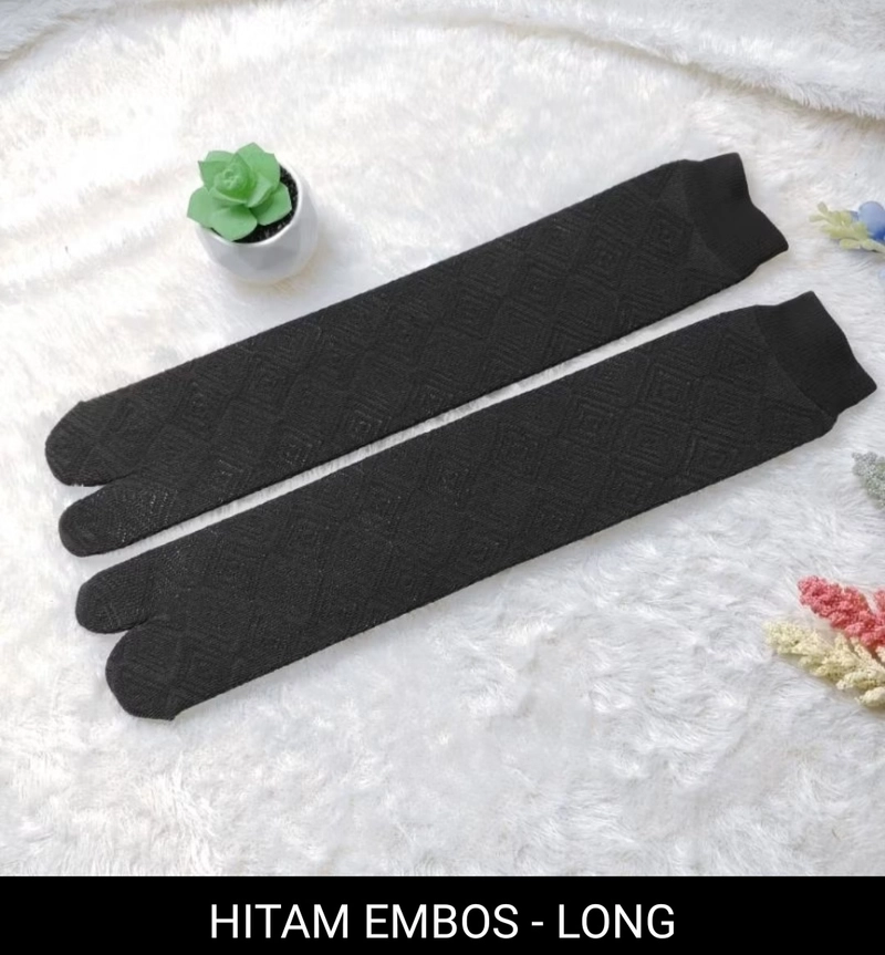 Product image Fisky Collection - Kaos Kaki Jempol Polos Embos All Size Hitam