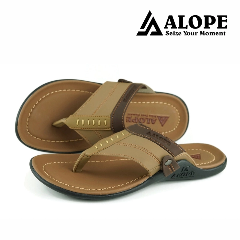 Product image ALOPE OFFICIAL - SANDAL ALOPE H 17 SANDAL PRIA KASUAL TRENDY BERKUALITAS 43 COKLAT MUDA