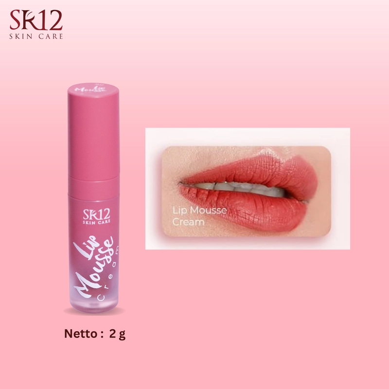 Product image SR12 Lipmousse Ringan Di Bibir Warna Pigmented Tahan Luntur 2gr Lip Mousse Cream