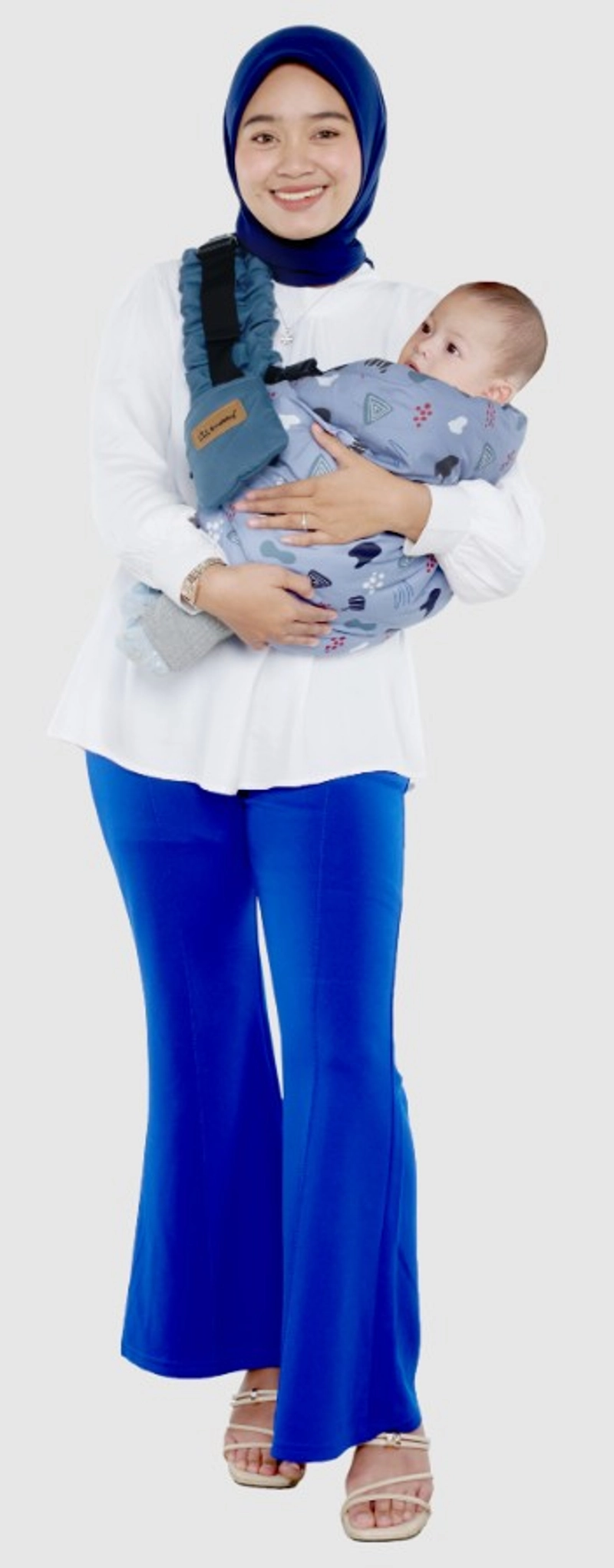 Product image SNOBBY BABY - SBG0942 GENDONGAN SAMPING ALICIA SERIES All Size ABU-ABU