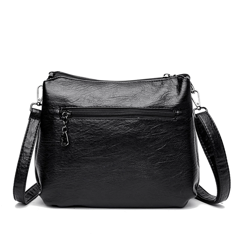 Product image Tas Selempang dan Bahu Wanita Shireen Sling Bag Bahan Semikulit Sintesisi Banyak Saku Banyak Warna Medium Hitam
