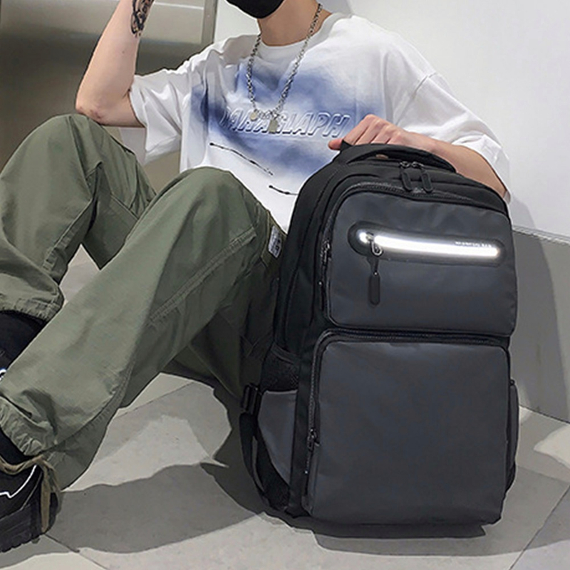 Product image Tas Ransel Backpack Pria RHAOSHUAI Waterproof Tas Laptop Laki-Laki Sekolah dan Kerja Big Hitam