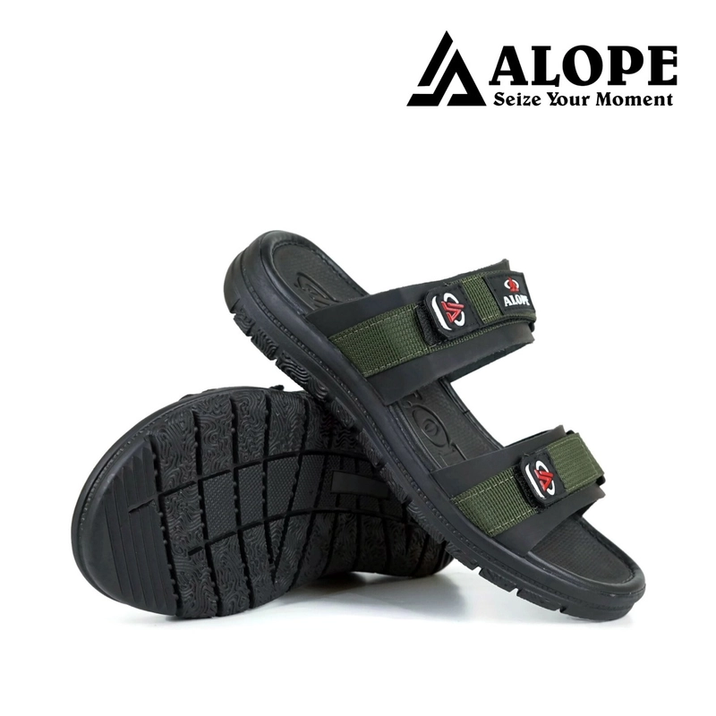 Product image ALOPE OFFICIAL - SANDAL WILDER ALOPE PRIA WANITA BAHAN TEBAL ANTI LICIN SIZE DEWASA 39 SAMPAI 43 39 ARMY