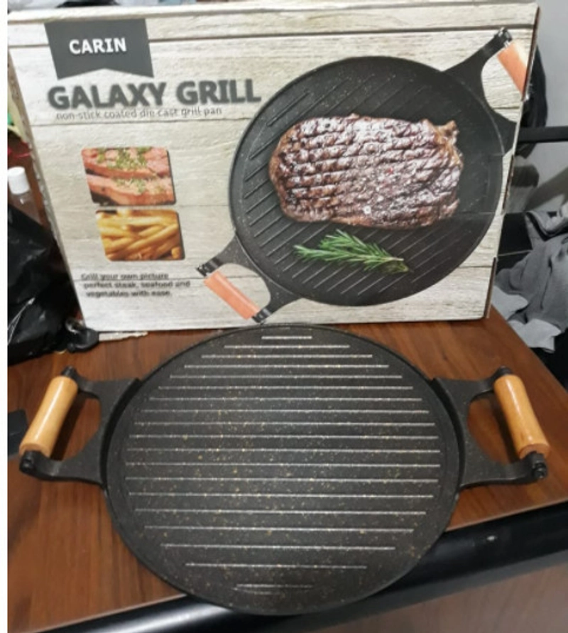 Product image UTAMAMEGA - Super Galaxy Grill Round Grill Pan Dengan Lapisan Anti Lengket Ukuran 30cm