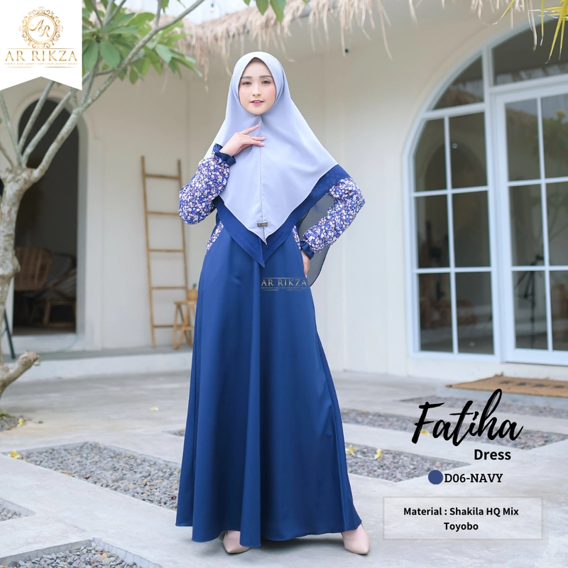 Product image Arrikza - FATIHA DRESS (KODE D) L D06-NAVY