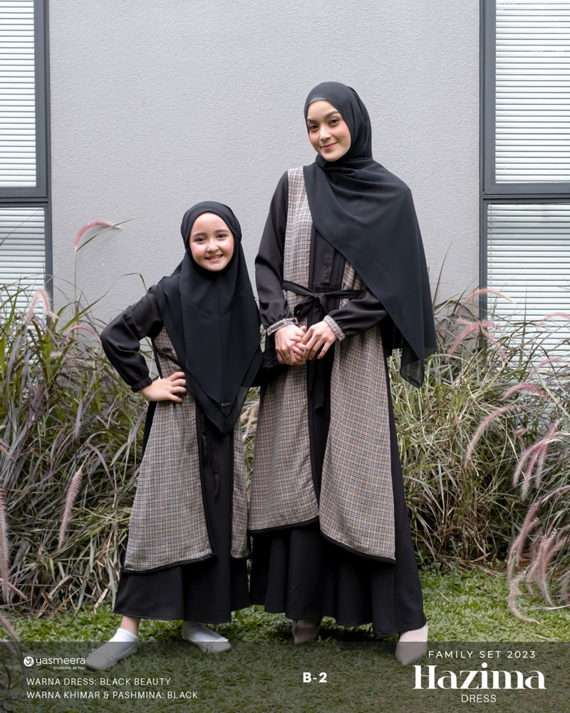 Product image Yasmeera Official - Baju Gamis Hazima Anak S B2 - BLACK BEAUTY