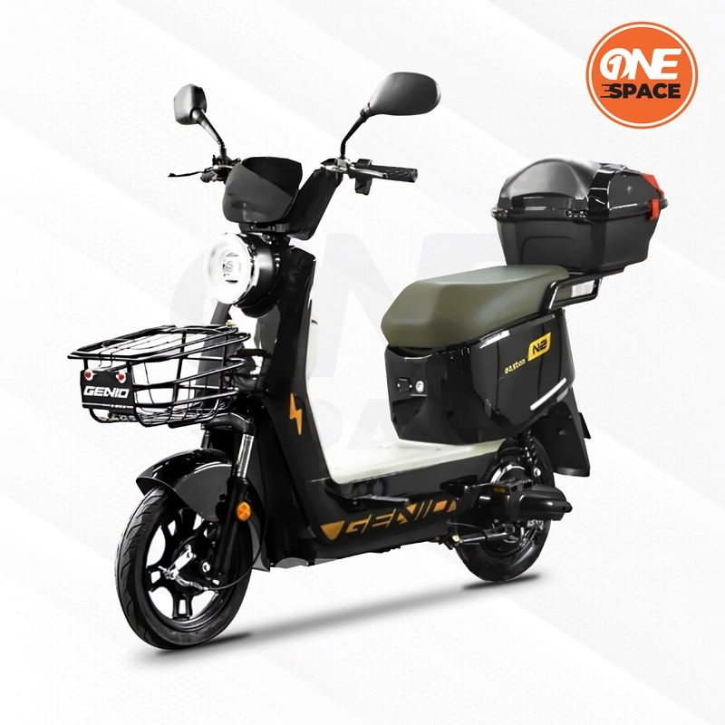 Product image One Space Kendaraan Listrik - GENIO EASTON N2 SEPEDA LISTRIK Reguler Black Gold