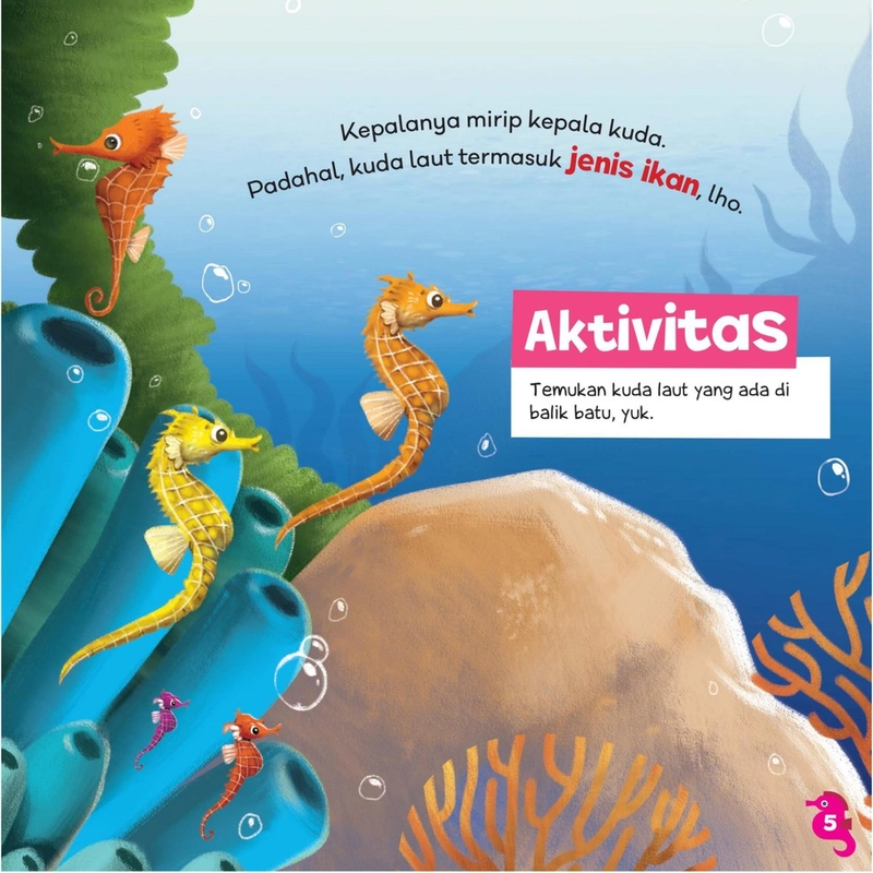 Product image Gema Insani - Seri Hewan Laut Sluurp Kuda Laut Makan 23 x 22 SC