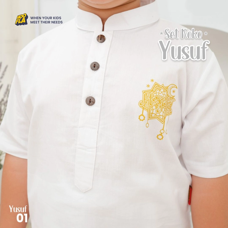 Product image Hoofla - Setelan koko anak Set Koko Yusuf S PUTIH