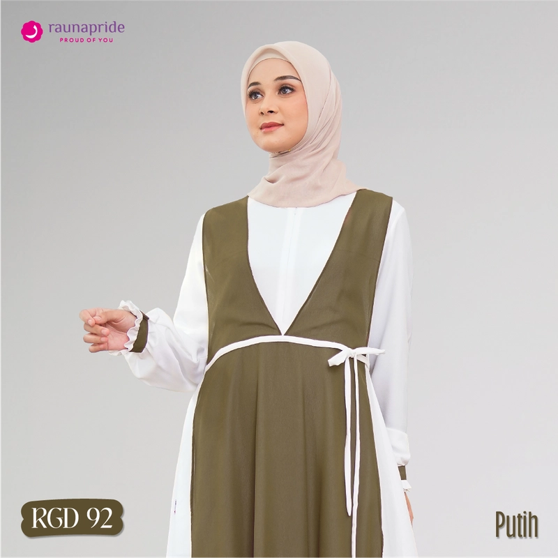 Product image RAUNAPRIDE OFFICIAL - RAUNAPRIDE OFFICIAL - GAMIS DEWASA RGD-92 S PUTIH