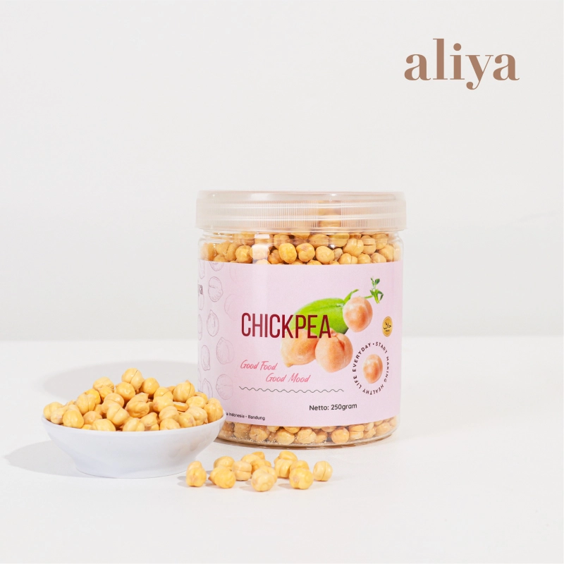 Product image Aliya - CHICKPEA Snack Makanan Ringan Kacang Arab Panggang Renyah 125gr