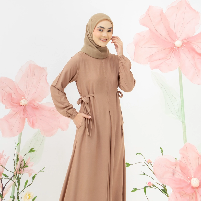 Product image Lusianasae - Lusianasae - Edelweiss dress warna Milo bahan Rayon twill premium S MILO