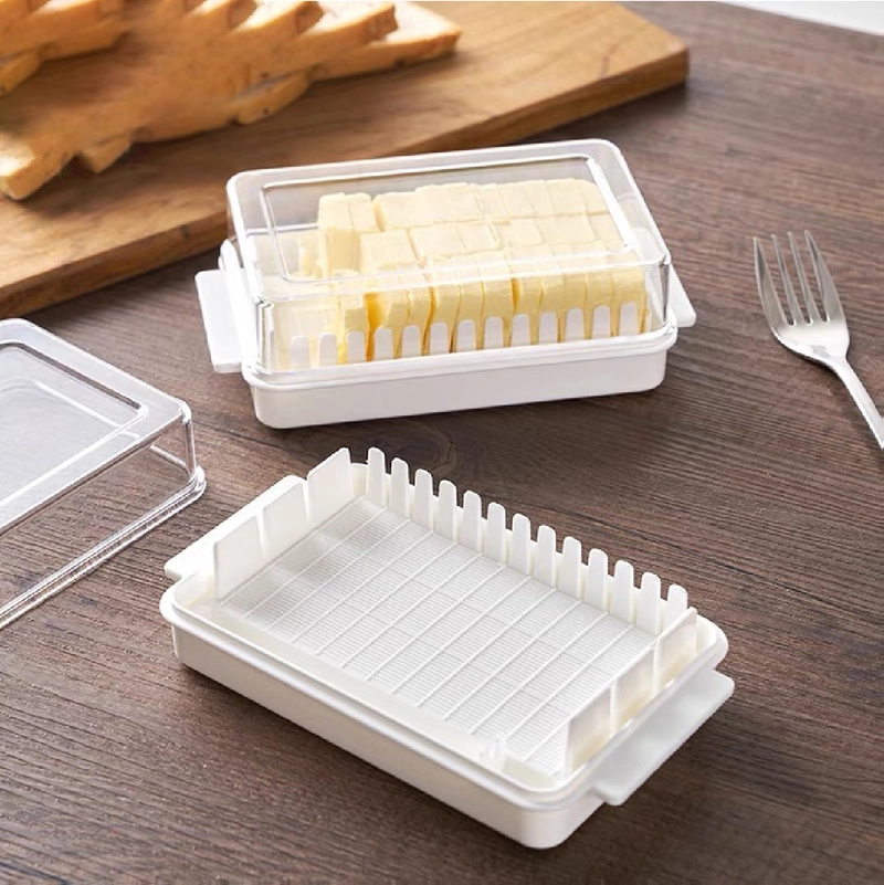 Product image Wars - DA001 Kotak Wadah Tempat Potong Penyimpanan Mentega Butter Cutting Box 16 x 9 x 5 CM Putih