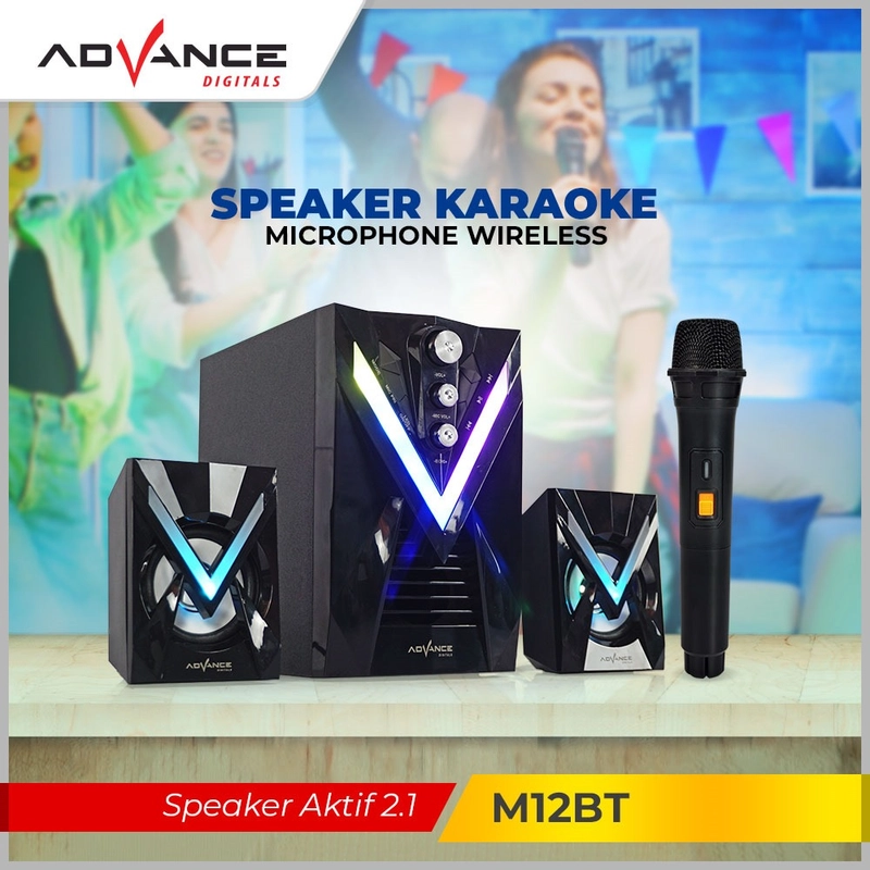 Product image Advance Digitals Indonesia - Speaker Advance M12BT Stereo Bluetooth Xtra Bass Subwoofer Free Mic - Default