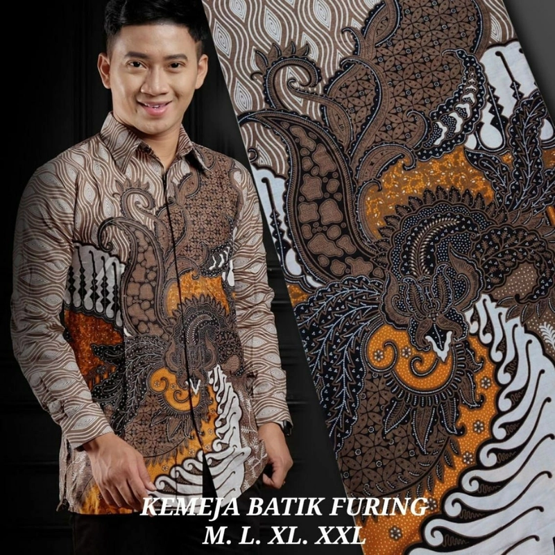 Product image Kois Batik - Kemeja Batik Pria Terbaru Sudah Berlapis Furing Nyaman Dipakai Motif Lawasan M Kemeja lawasan