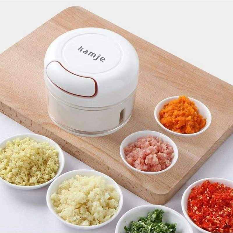 Product image KAMJE Blender Penggiling Penghalus Pencacah Bumbu Mini Chopper Serbaguna Tarik Manual KMJ014 KMJ014 RANDOM