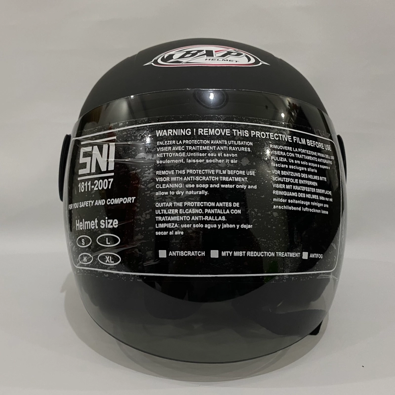 Product image Helm Nuvo Solid Hitam Doff Polos - Helm SNI - Helm Dewasa L Nuvo Polos Hitam Doff