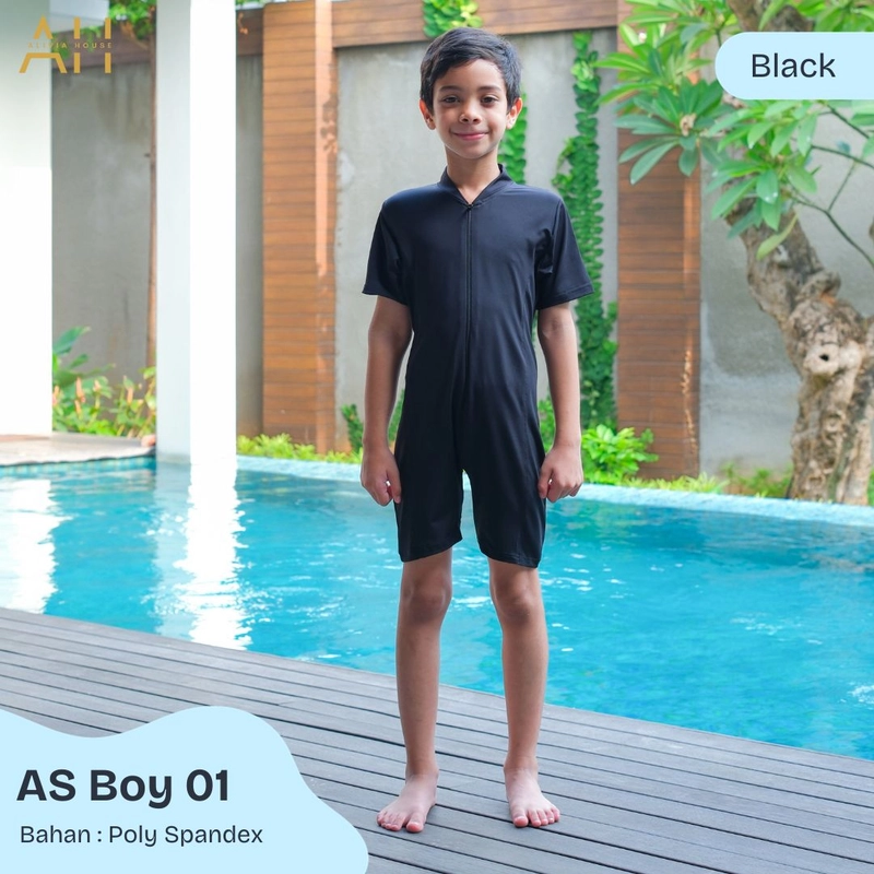 Product image Alivia House - Alivia Swimwear AS Boy 01 Baju renang anak laki laki swimwear anak laki laki XS Black