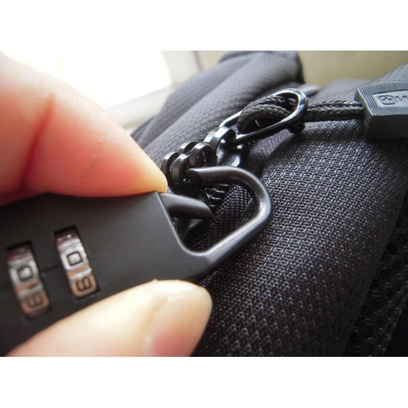 Product image KAMJE Gembok Koper Mini Travel Anti Maling Kuat Kombinasi Kode Angka Umroh Haji KHPLOCK01 all variant Hitam