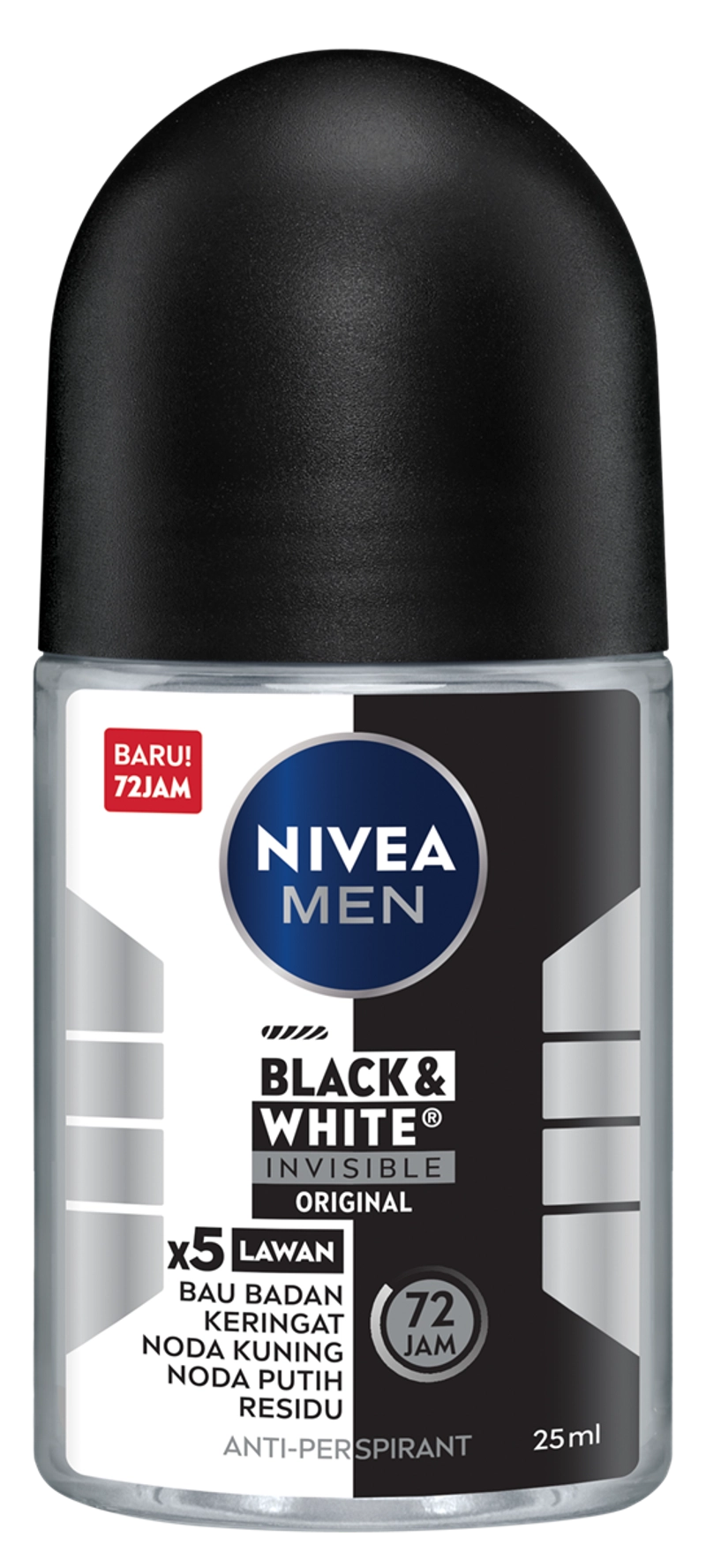 Product image Nivea - NIVEA MEN Deodorant Black & White Original Roll On 25ml New 25ml Putih